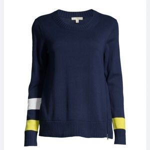 Lisa Todd. Sneak Attack Sweater. Navy. Size Large